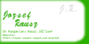 jozsef rausz business card